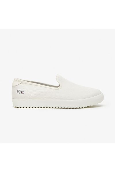 Lacoste حذاء إسبادريل أبيض للنساء من Canvas Resort
