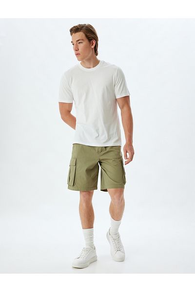 Koton Bermudashorts aus Baumwolle – Taschendetail