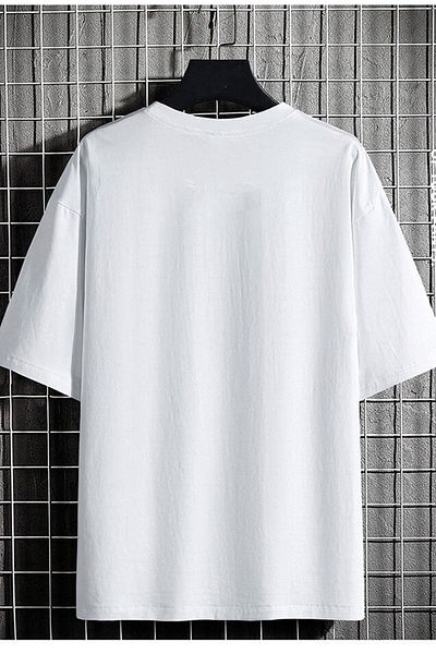 Relax family xf Tricou oversize unisex Butter Life - Imprimare în față alb