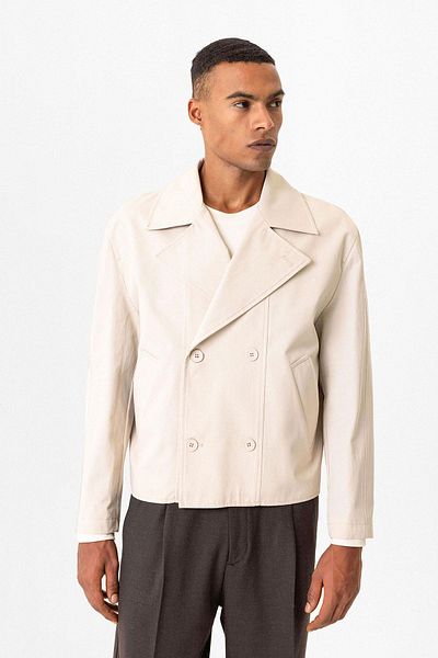 Antioch Stone Crop Fit Men's Trench Coat