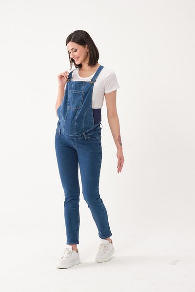 BUSA Pregnant Dual-Use Salopet Trousers Blue