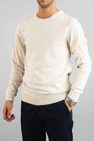 bombe Pulover pentru bărbați Bone Slim Fit, cu decolteu, din bumbac