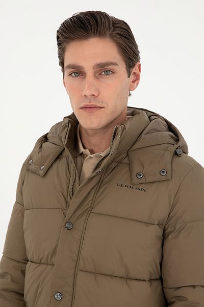 U.S. Polo Assn. معطف كاكي للرجال 50292894 -VR027