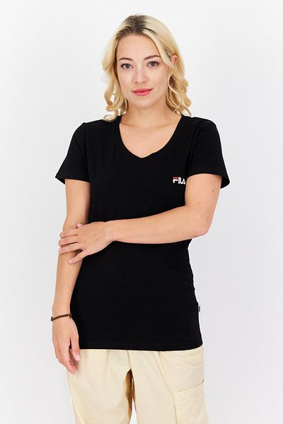 Fila Women Sportswear Fit Short Sleeve Outdoor T-shirt, Black