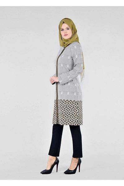 TRENDTESETTÜR Trench pentru femei kaki T 1700 Alaska Hijab