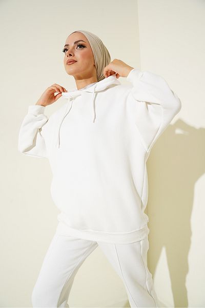 Bigdart 55434 Zestaw dresów oversize - biały