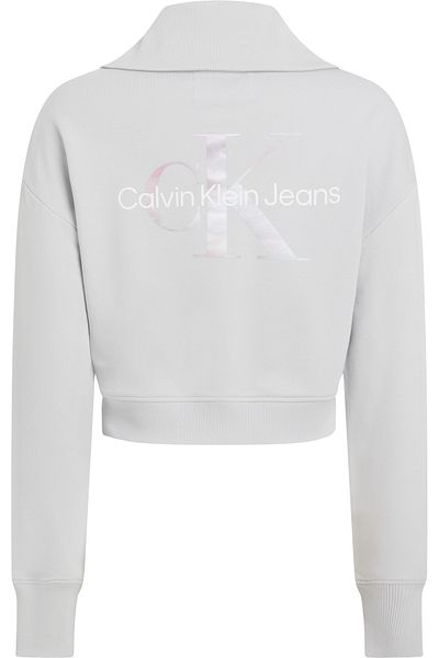 Calvin Klein جاكيت بأكمام طويلة وظهر مطبوع عليه شعار