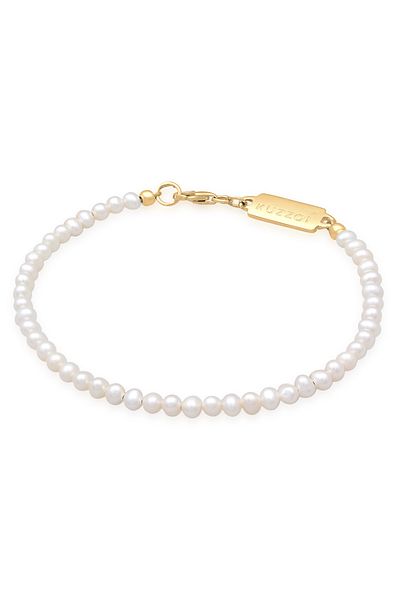 KUZZOI Náramok Náramok Pánske Vintage Trend sladkovodné kultivačné perly 925 Sterling Silver