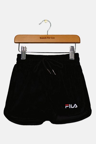 Fila Kids Girl Brand Logo Sport Shorts, Black