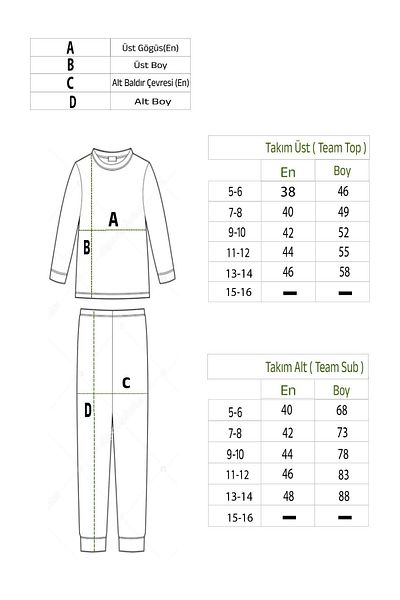 ÖYKÜ KİDS Three Thread Pocket Crew Neck Top and Bottom Set