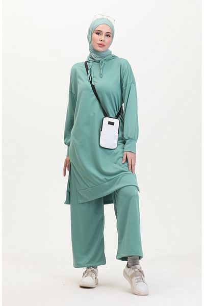 sefamerve Zielony dres z kapturem Age - 0057-07