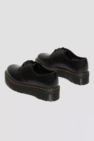 Dr. Martens 1461 Black Quad Polished Smooth Black