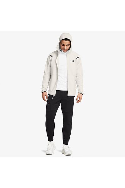 Under Armour Unstoppable Fleece Full Zipper Men's White Sweatshirt