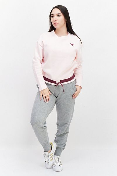 Under Armour سويت شيرت رياضي مناسب للتدريب للنساء، وردي