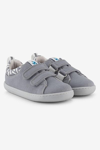 HOPFRÖG Smart Walker - Pantofi pentru copii Eco Gri Barefoot, Pânză reciclată