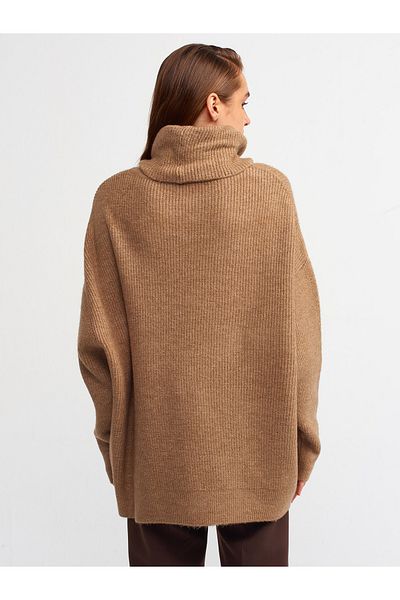 Dilvin 2268 Rollkragenpullover in Karamell
