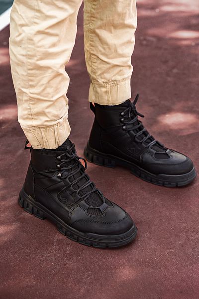 Riccon Czarne buty męskie0012808