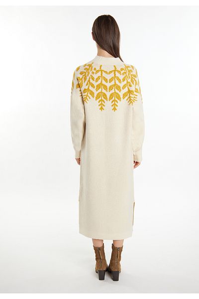 USHA Maxi Strickkleid