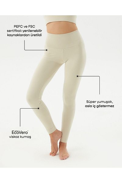 Ayma Active كريم عالي الخصر أساسي Ecovero™ الجوارب اللزجة