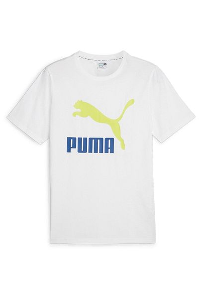 Puma Tričko Puma Classics Logo Tee S, Bílé, Pánské