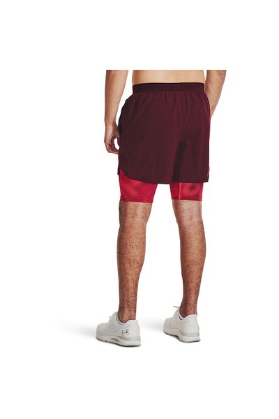 Under Armour Šortky Under Armour Launch 5'' 2-v-1, červené, muži