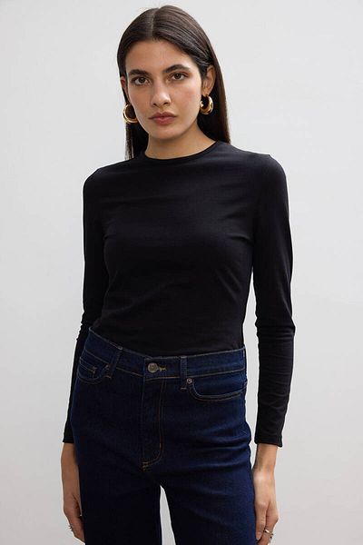 BE BLUE Black Licra Body