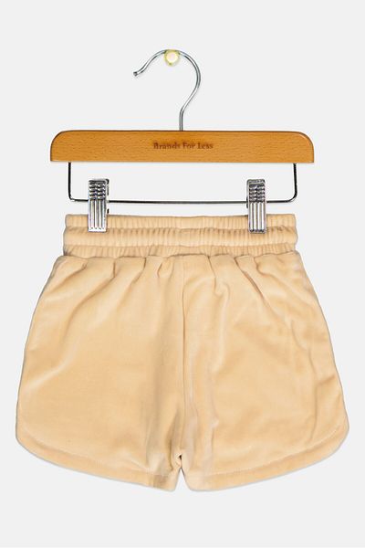 Fila Toddler Girls Embroidered Logo Shorts, Beige