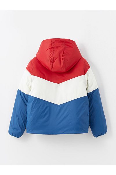LC Waikiki Lcw Kids Red Hooded Boys' Coat