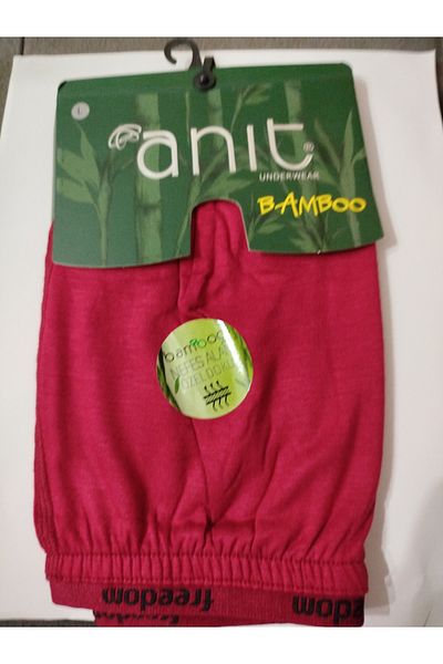 Anıt ANIT 1275 Freedom Boxer من الخيزران - أحمر كلاريت مقاس L