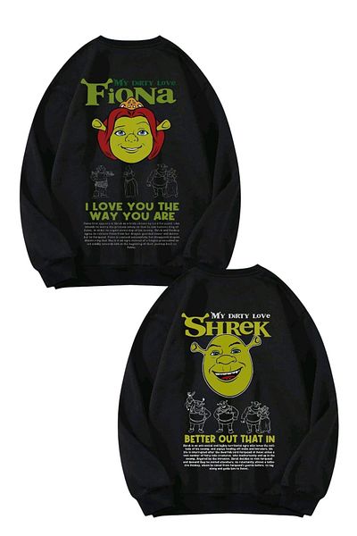 Carpe Shrek Crew Neck Oversize Sweatshirt