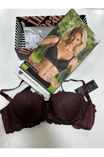 Orkide 8150 Plus Size Soft Cup Lace Bra