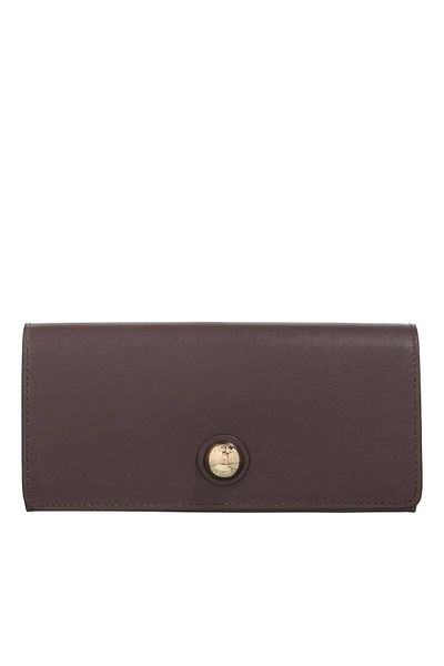 FURLA Brown Leather Push Button Wallet Wp004412460s