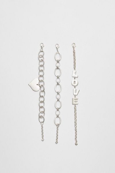 Stradivarius Set of 3 love bracelets