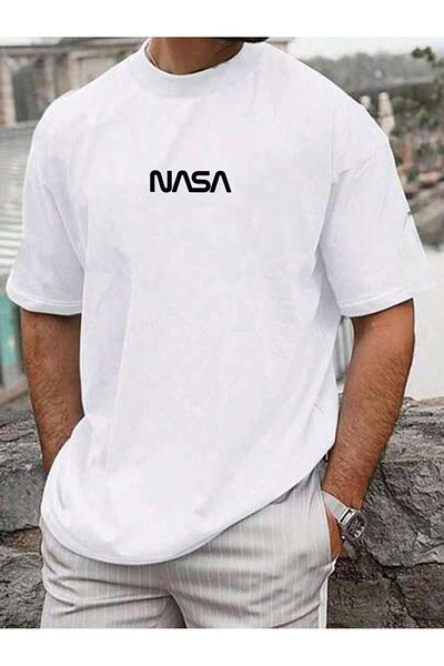Medinenur ΒΑΣΙΚΟ T-SHIRT ΕΚΤΥΠΩΜΕΝΟ ΚΕΙΜΕΝΟ NASA