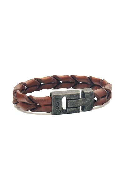 Josh Lederarmband 09284-bra-vb/cognac