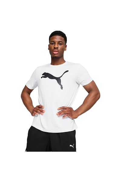 Puma Tričko Puma M Tad Essentials Solid Cat Tee, Bílé, Pánské