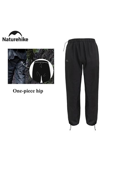 Naturehike XL Black Naturehike Rainproof Pants Outdoor Hiking travel Waterproof Breathable Fishing Pants Ultral