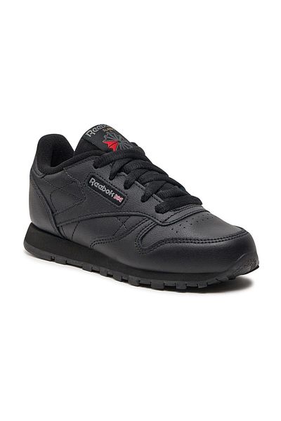 Reebok PIELE CLASICĂ Pantofi de alergare unisex negri pentru copii 100325340
