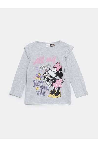LC Waikiki Crew Neck Minnie Mouse Printed Girls' Pajama Set
