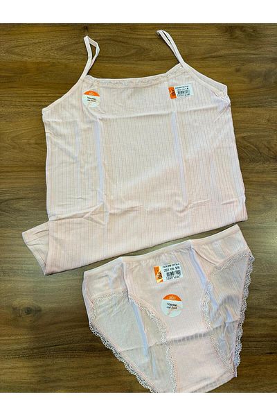 İlke Women's Breathable Fabric Tank Top Panties Set