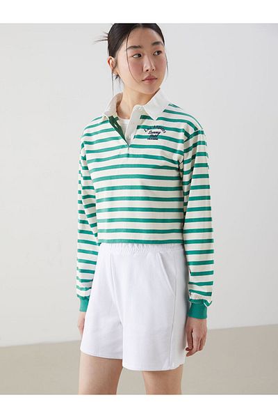 LC Waikiki Xside Polo Neck Los Angeles Printed Women's Sweatshirt