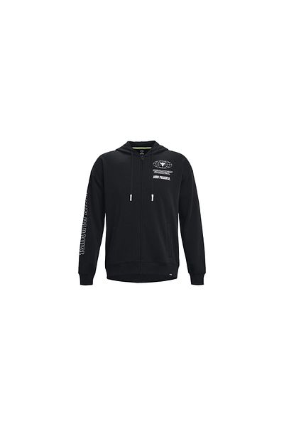 Under Armour سحاب كامل الحجم للرجال من Project Rock Rival Fleece Disrupt 1373565 -001