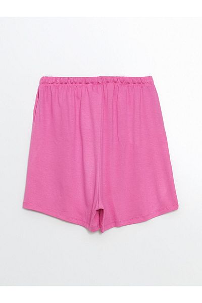 LC Waikiki Lcw Dream Pink Elastic Waist Women's Shorts Pajama Bottoms