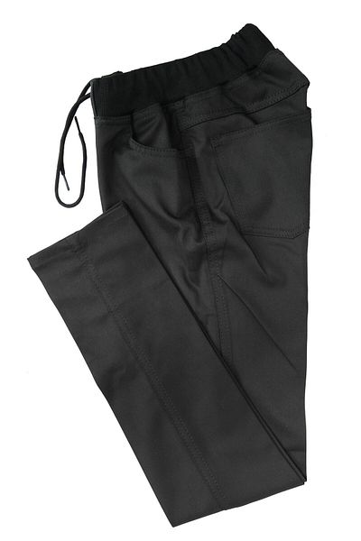 Nacar Unisex Black Elastic Waist Kids Trousers