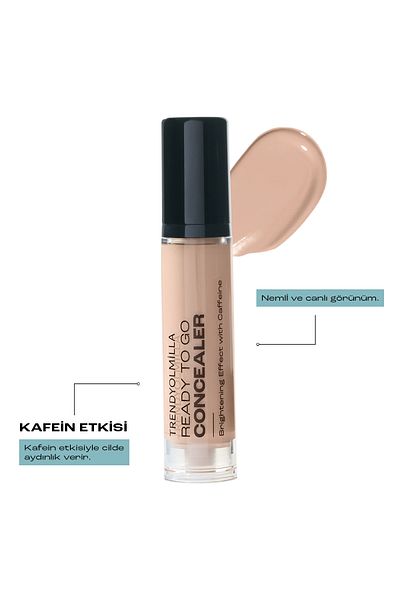 Trendyolmilla Beauty Glänzender und feuchtigkeitsspendender Concealer mit Koffein Light-302 TKZAW25KT00001