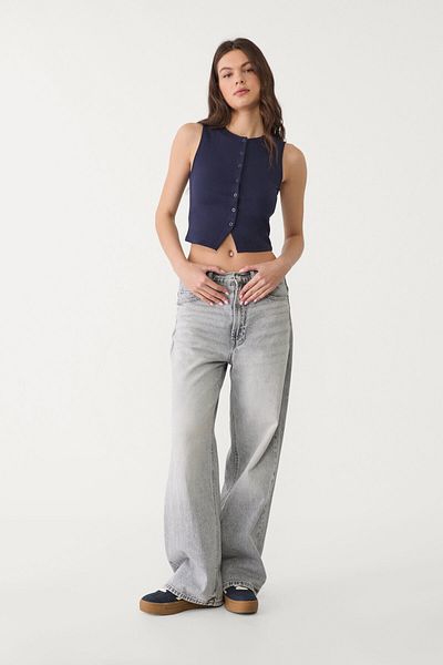 Stradivarius Basic button-up T-shirt