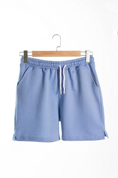 VEAVEN 2 Pack Men's Gray - Blue Basic Regular Fit Shorts & Bermuda
