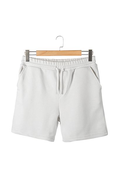VEAVEN 2 Pack Men's Navy Blue - White Basic Regular Fit Shorts & Bermuda