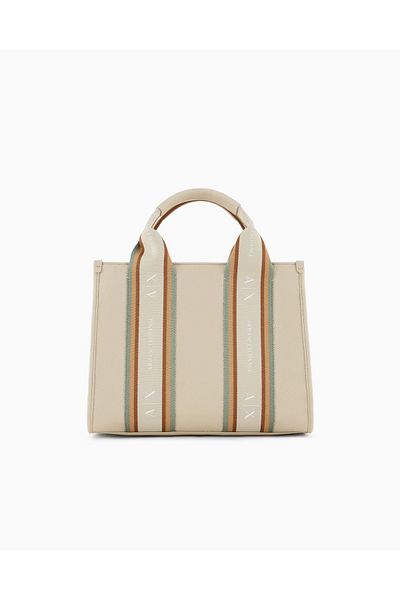 Armani Exchange حقيبة كتف نسائية منقوشة بشريط ملون XW 000935   AF13685-M8126