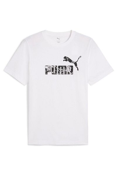 Puma Tričko Puma Graphics No.1 Logo Tee, Bílé, Pánské